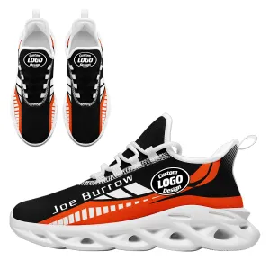 Custom Black Orange Cincinnati Maxsoul Shoes Personalized Sneaker FN003-D020325-6