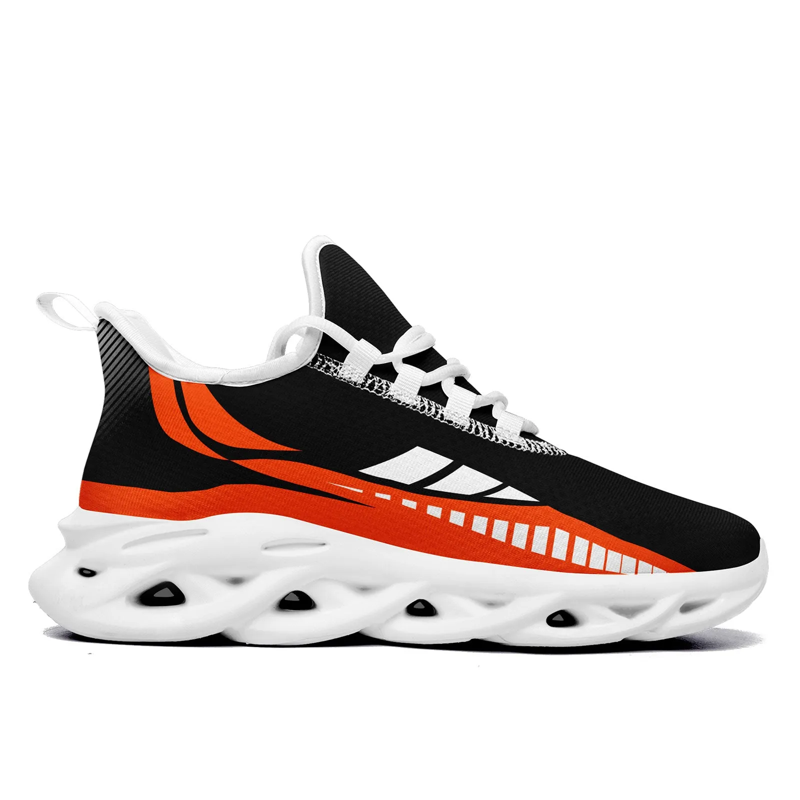 Custom Black Orange Cincinnati Maxsoul Shoes Personalized Sneaker FN003-D020325-6