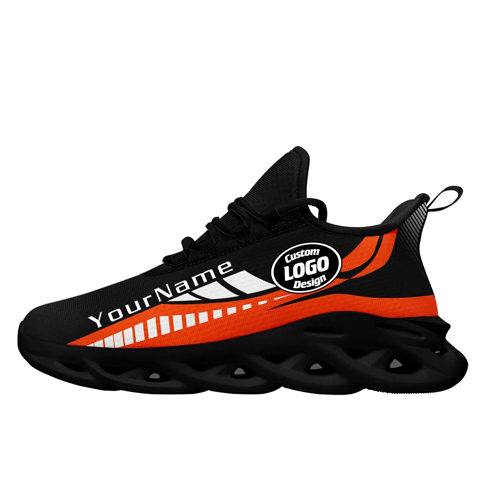 Custom Black Orange Cincinnati Maxsoul Shoes Personalized Sneaker FN003-D020325-6