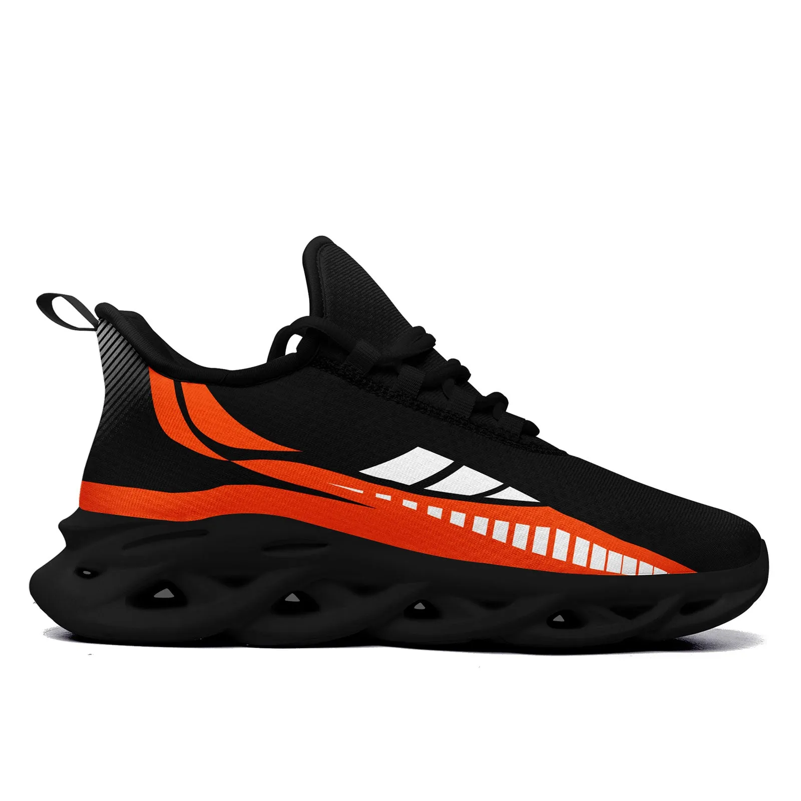 Custom Black Orange Cincinnati Maxsoul Shoes Personalized Sneaker FN003-D020325-6