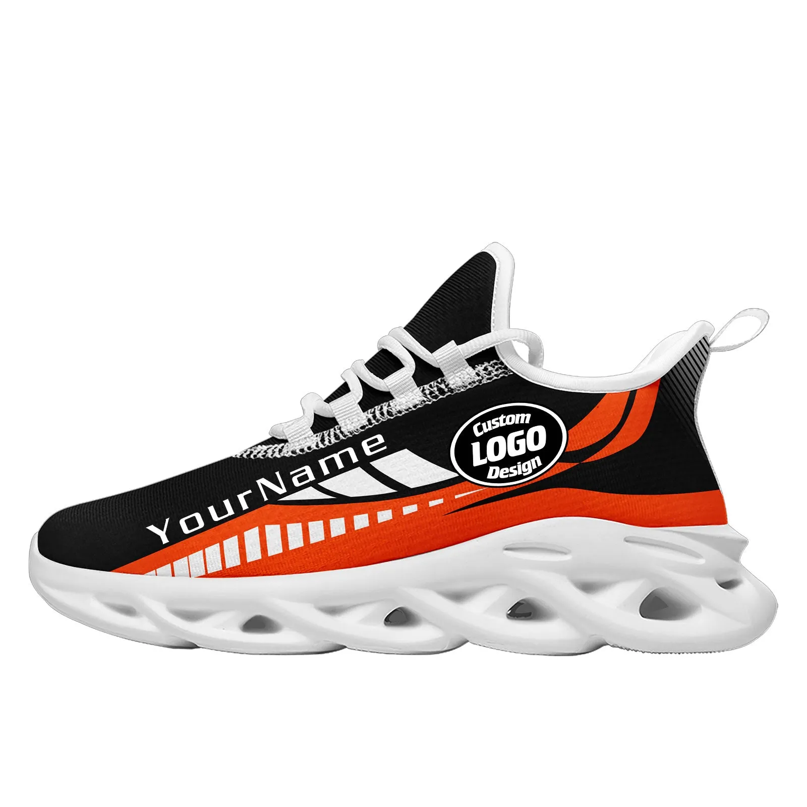 Custom Black Orange Cincinnati Maxsoul Shoes Personalized Sneaker FN003-D020325-6