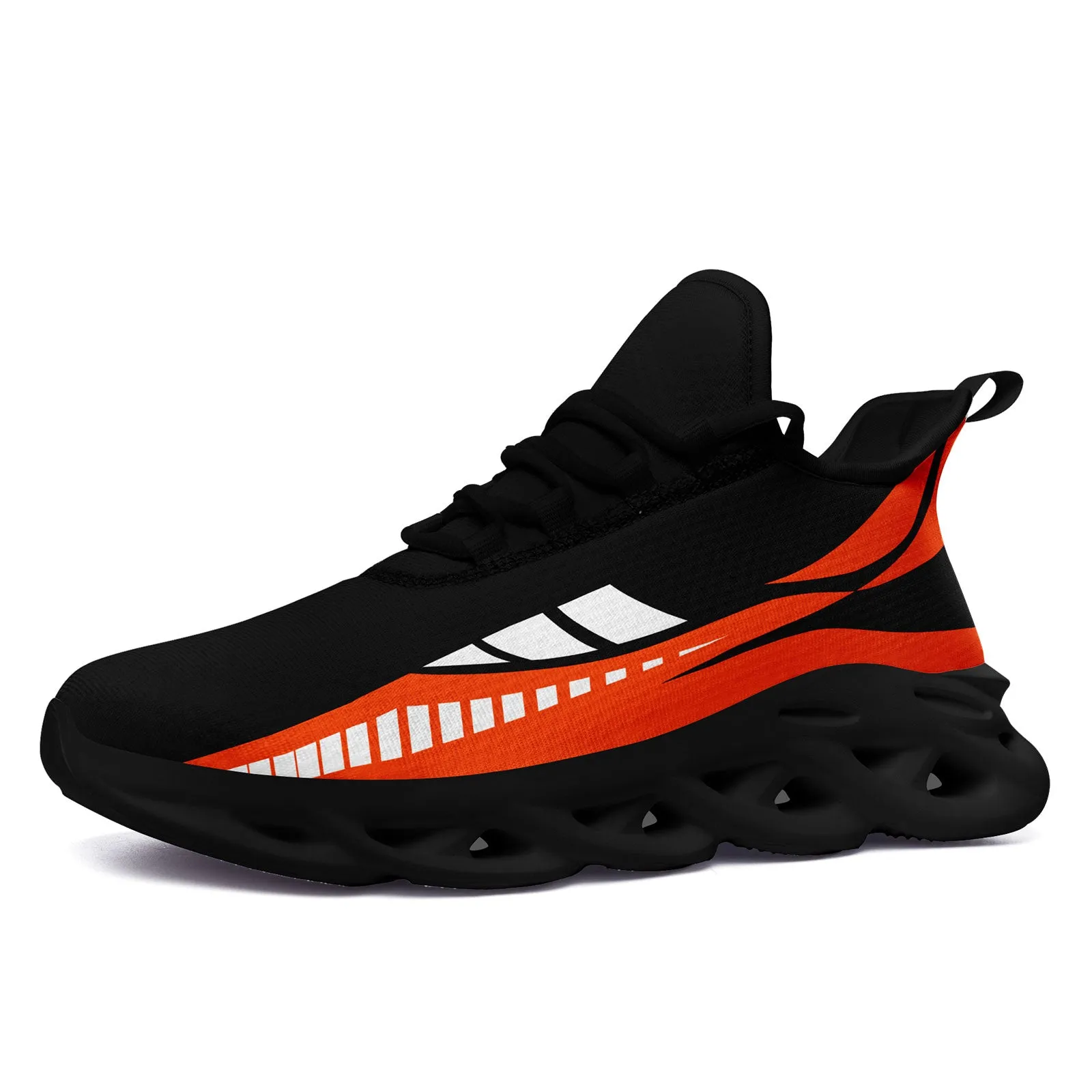 Custom Black Orange Cincinnati Maxsoul Shoes Personalized Sneaker FN003-D020325-6