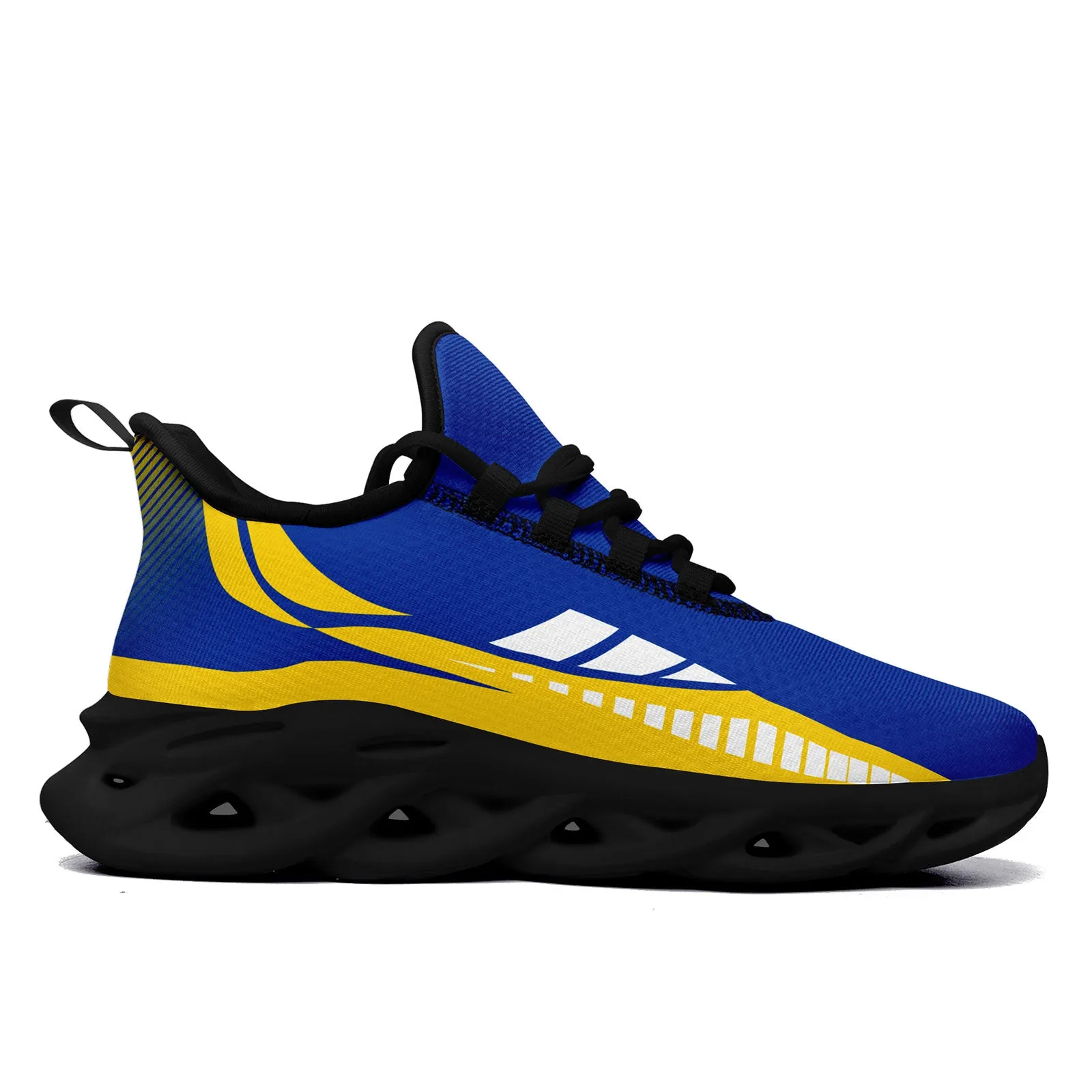 Custom Blue Yellow Los Angeles Maxsoul Shoes Personalized Sneaker FN003-D020325-15