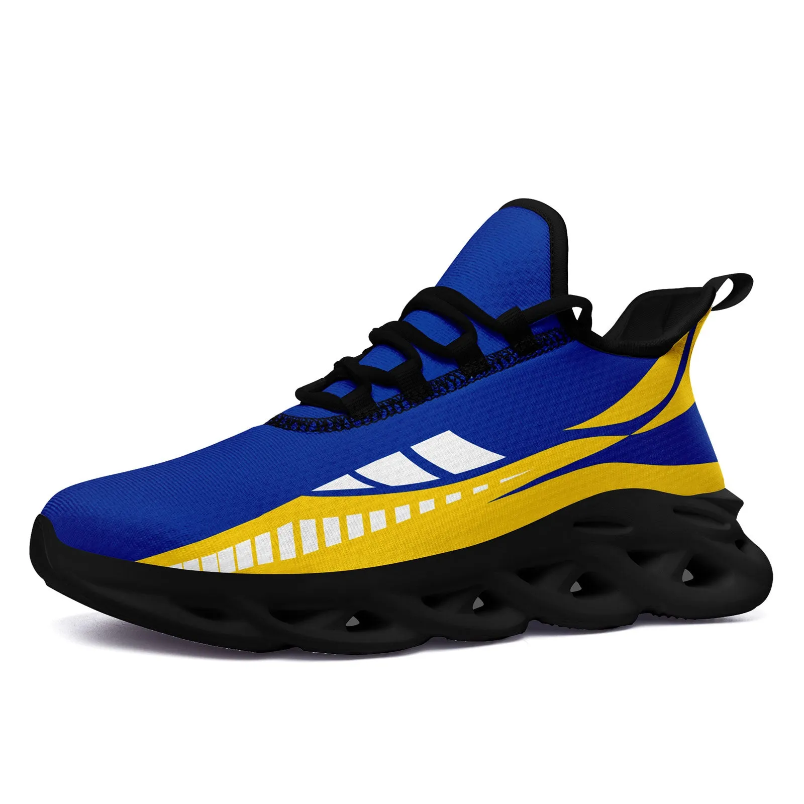 Custom Blue Yellow Los Angeles Maxsoul Shoes Personalized Sneaker FN003-D020325-15