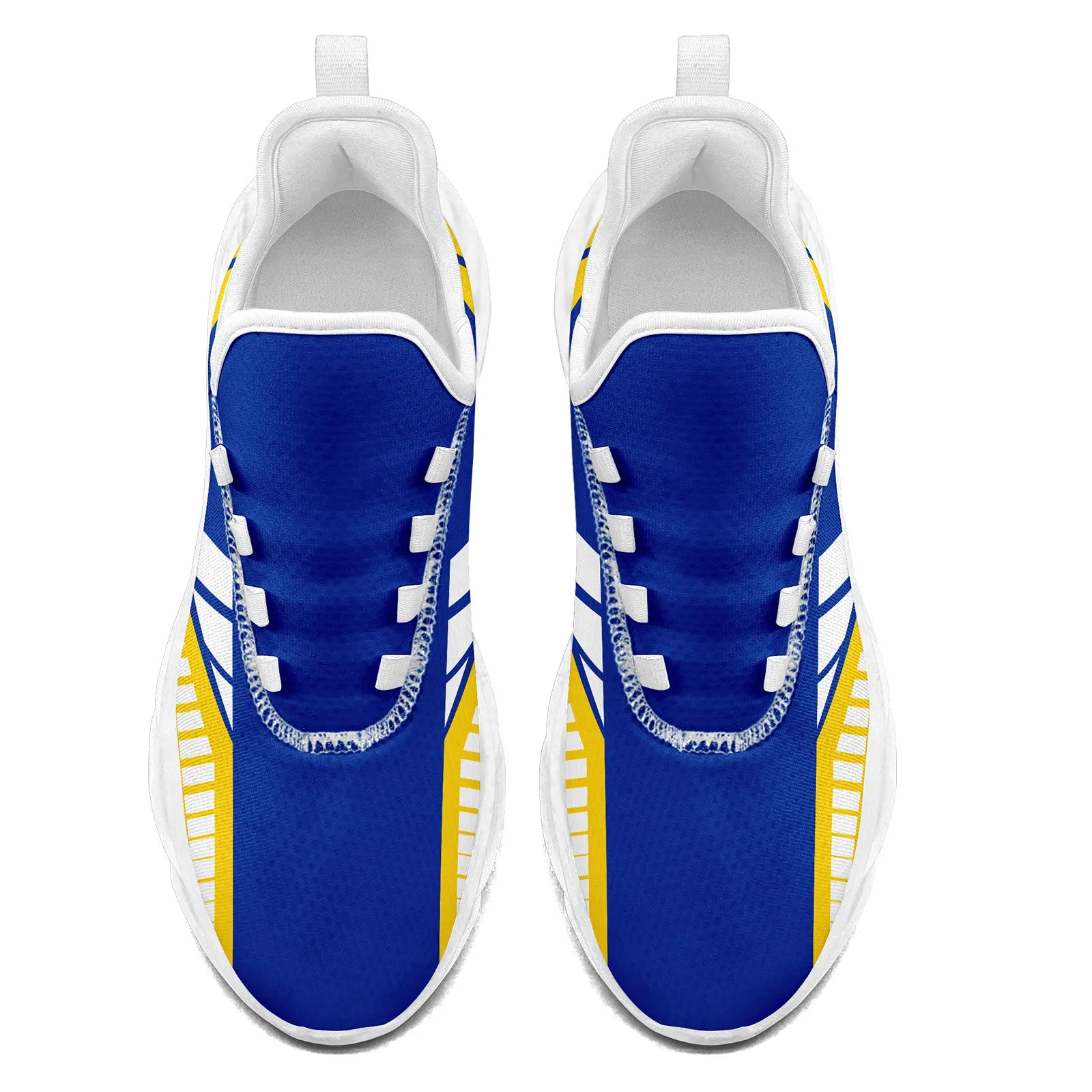 Custom Blue Yellow Los Angeles Maxsoul Shoes Personalized Sneaker FN003-D020325-15