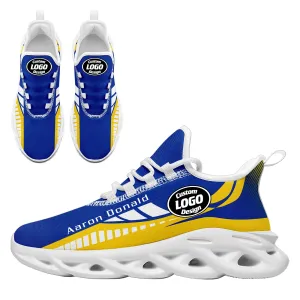 Custom Blue Yellow Los Angeles Maxsoul Shoes Personalized Sneaker FN003-D020325-15