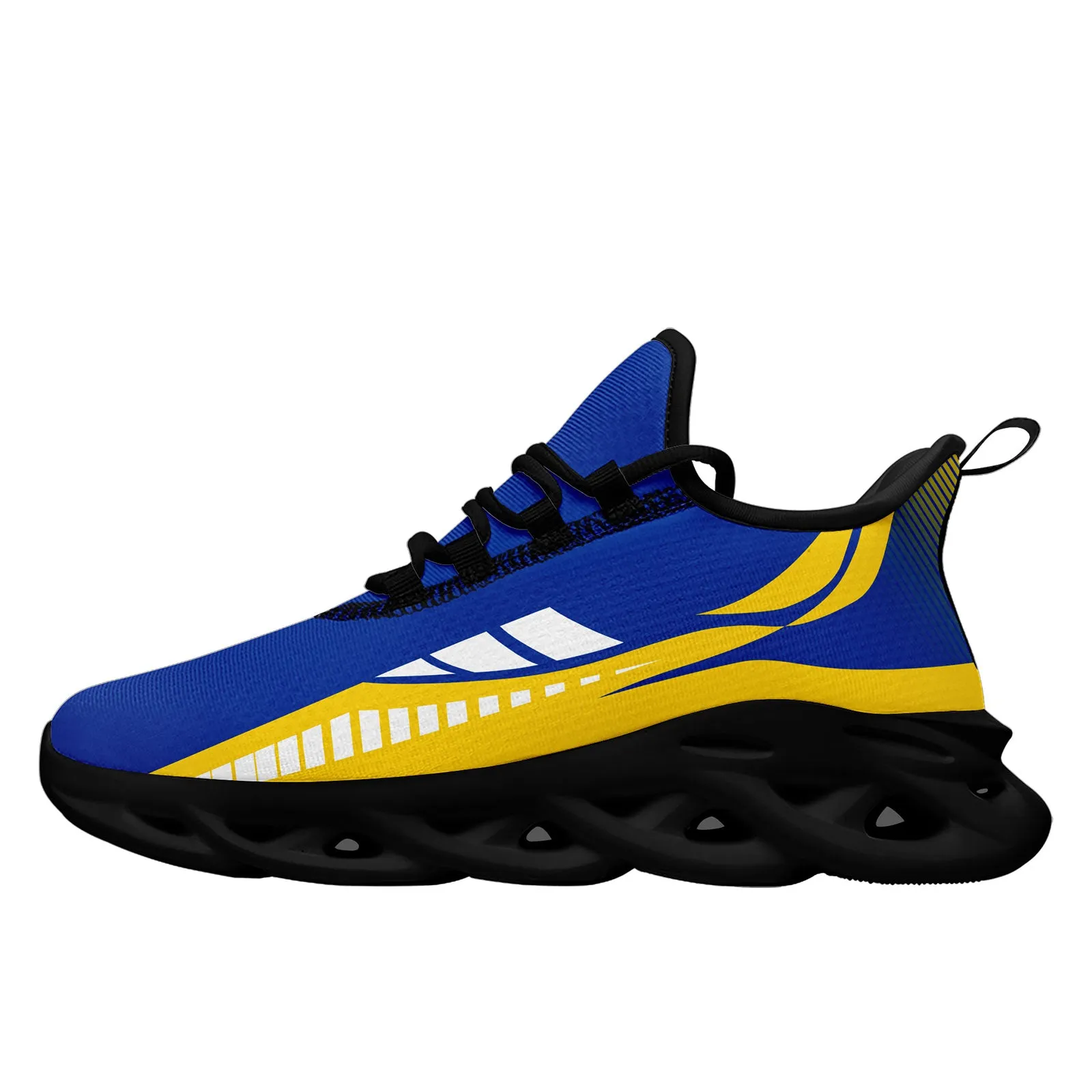 Custom Blue Yellow Los Angeles Maxsoul Shoes Personalized Sneaker FN003-D020325-15