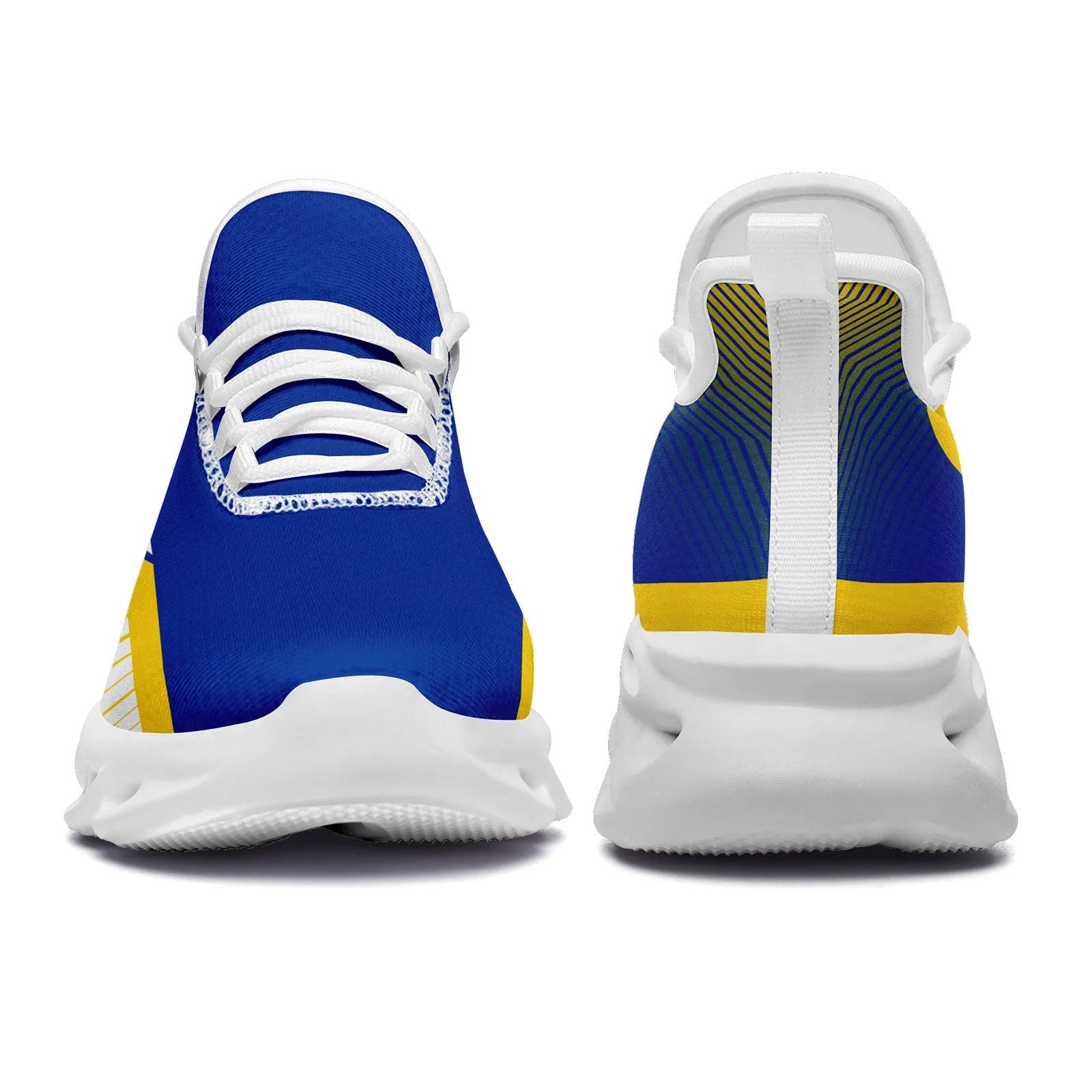 Custom Blue Yellow Los Angeles Maxsoul Shoes Personalized Sneaker FN003-D020325-15