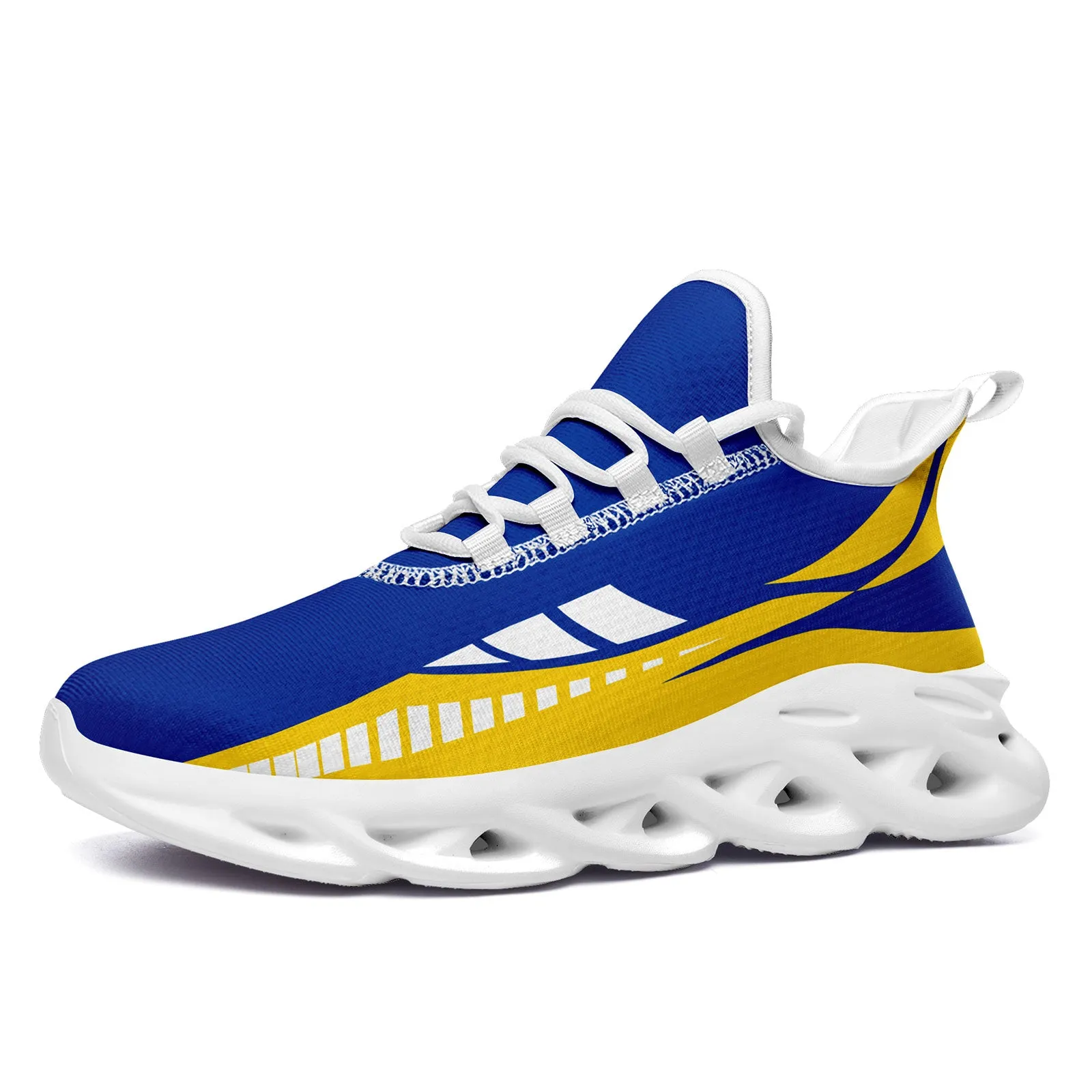 Custom Blue Yellow Los Angeles Maxsoul Shoes Personalized Sneaker FN003-D020325-15