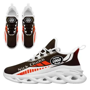 Custom Brown Orange White Cleveland Maxsoul Shoes Personalized Sneaker FN003-D020325-8