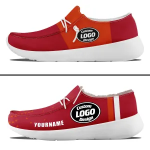 Custom Orange Red Tampa Bay Sneaker Shoes Combo Offer Personalized Combo ZH-D020289-29