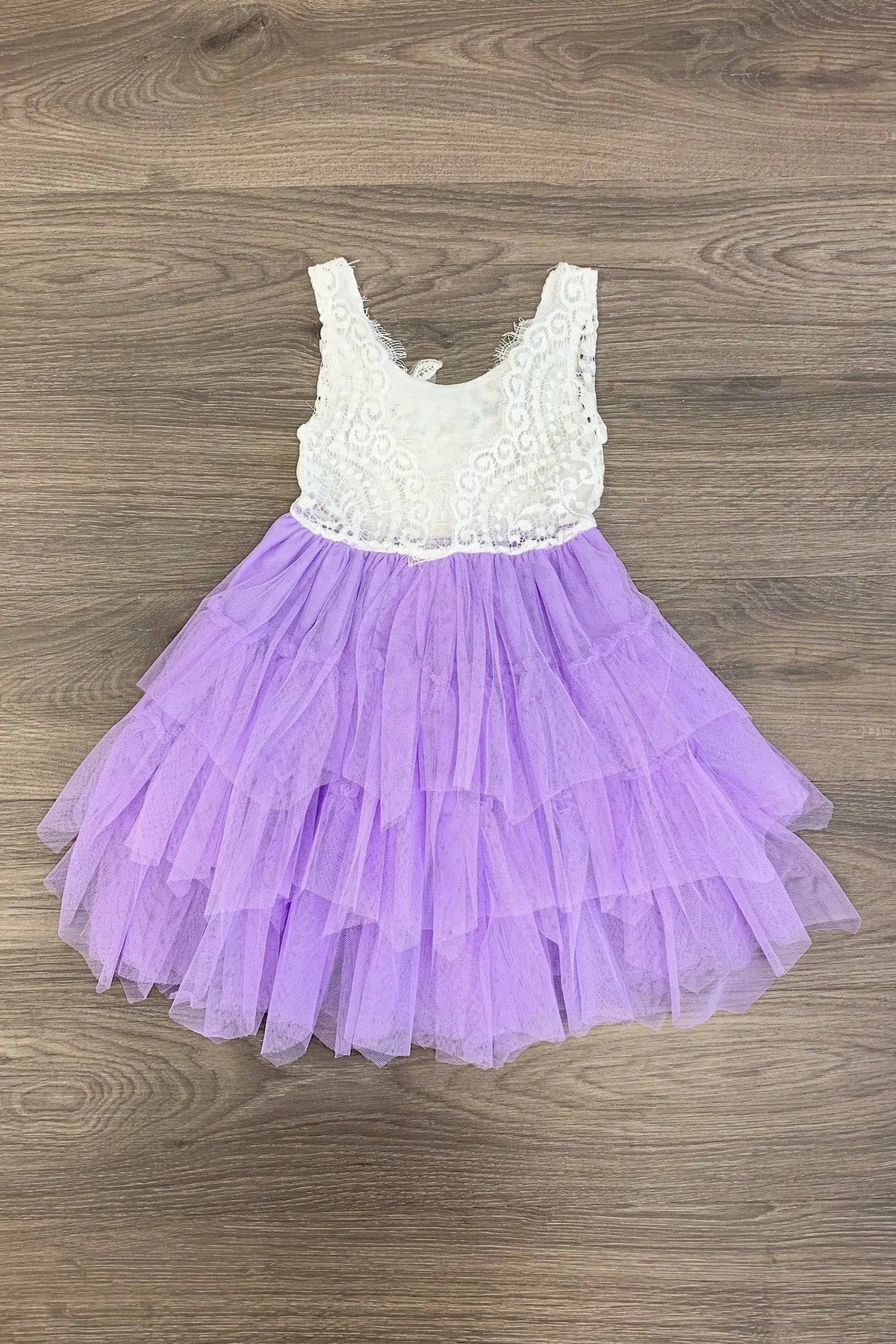 Deluxe Lavender Tank Tulle Dress