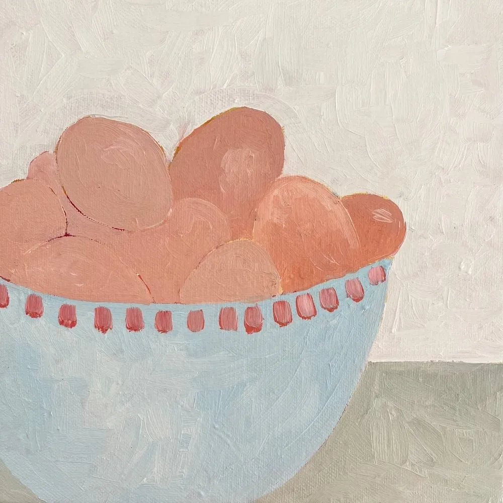 Eggs In Blue Bowl - Original Art