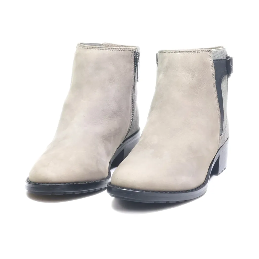 Emu Australia Ankle Boots Leather Grey Colour For Women