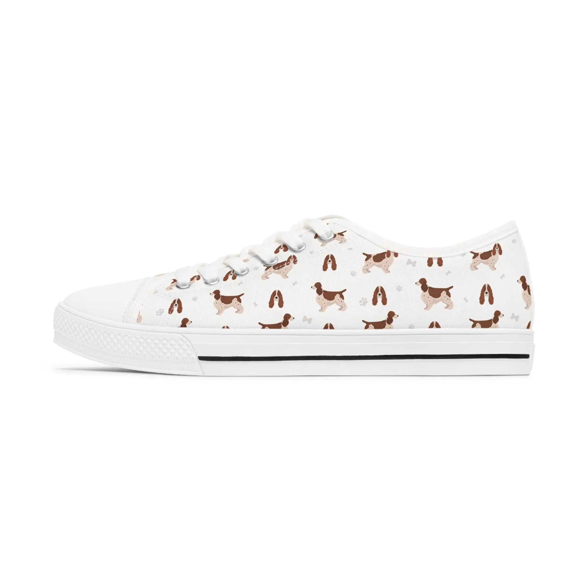 English Cocker Spaniel Women's Low Top Sneakers