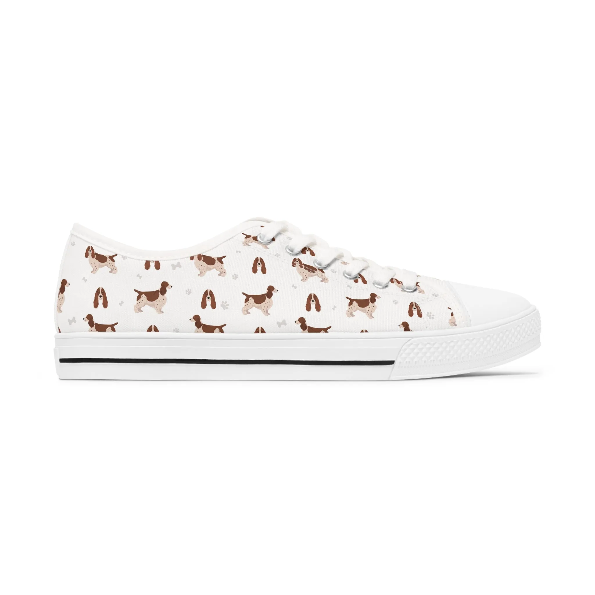 English Cocker Spaniel Women's Low Top Sneakers