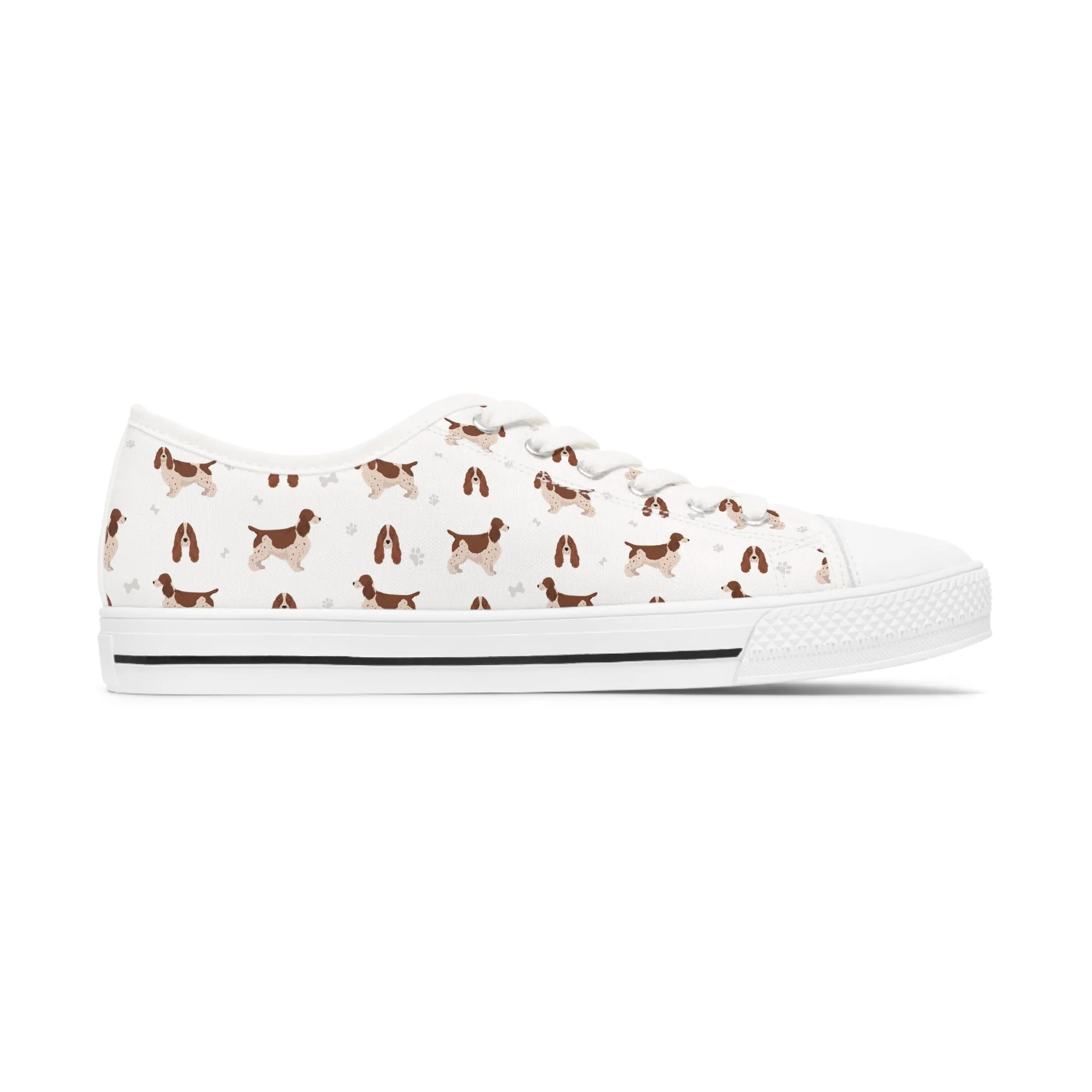 English Cocker Spaniel Women's Low Top Sneakers