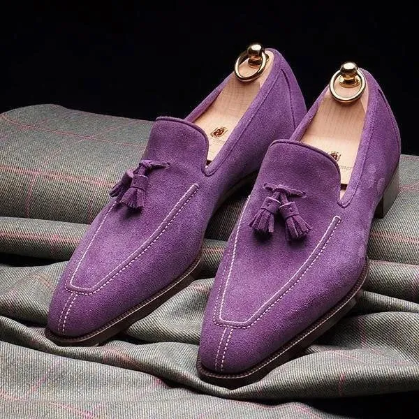 Factory Direct Sales New Tassel Slip-on Shoes EBay Foreign Trade 38-48 Low-Cut Suede Men's Shoes