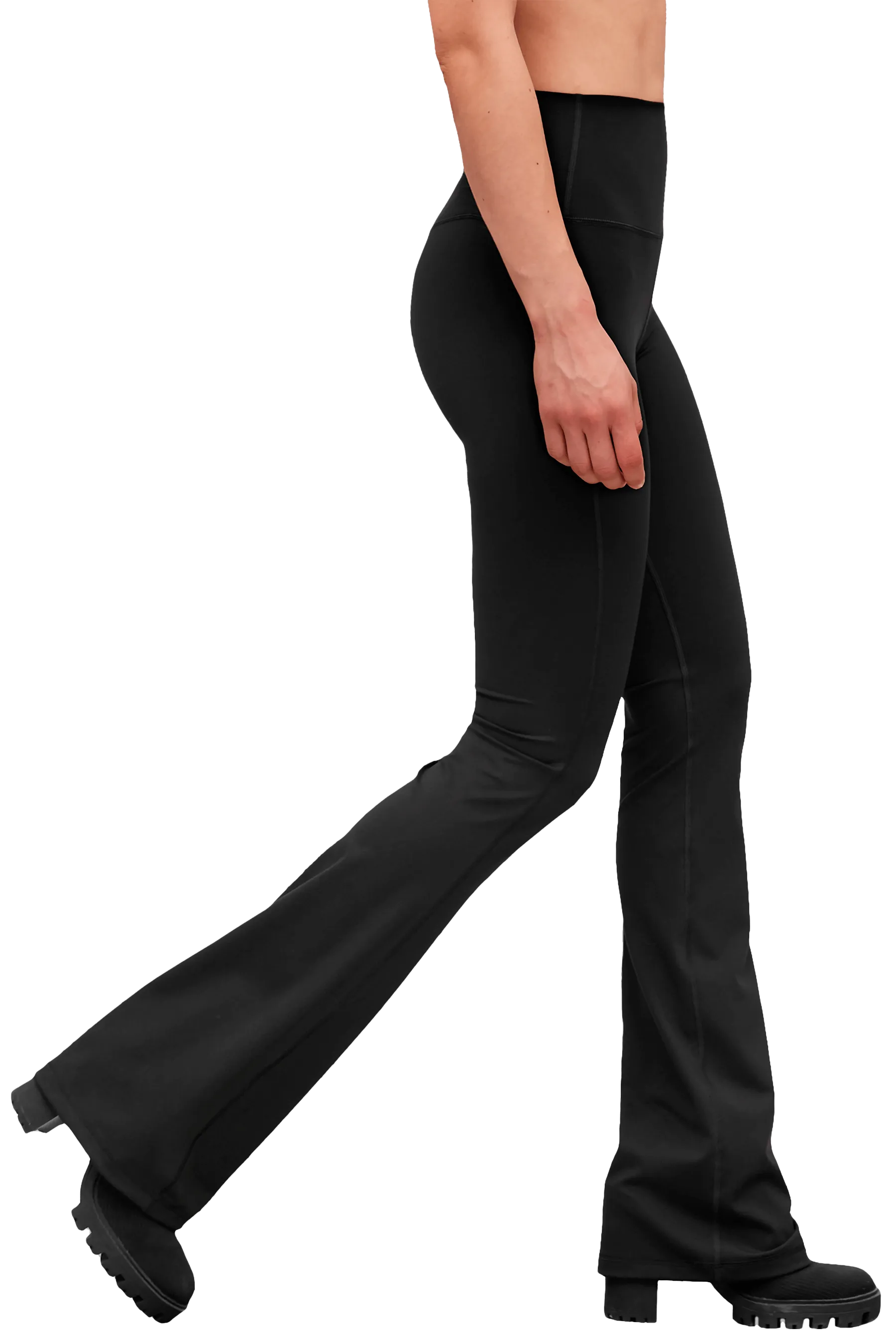 FLARED LEGGINGS - Black