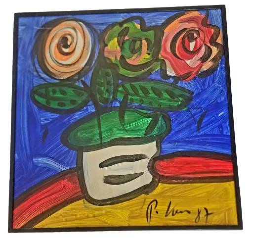 Flower Bouquet 87 Original Oil Painting by Peter Keil