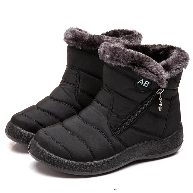 Fur Lined Snow Boots Women Outdoor Orthopedic Shoes