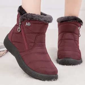 Fur Lined Snow Boots Women Outdoor Orthopedic Shoes