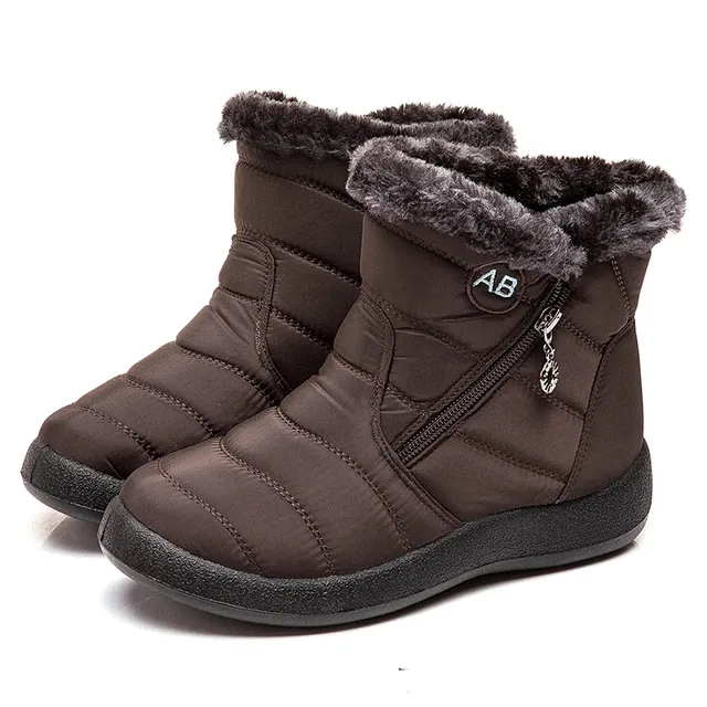 Fur Lined Snow Boots Women Outdoor Orthopedic Shoes