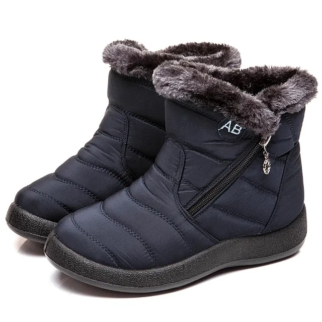 Fur Lined Snow Boots Women Outdoor Orthopedic Shoes