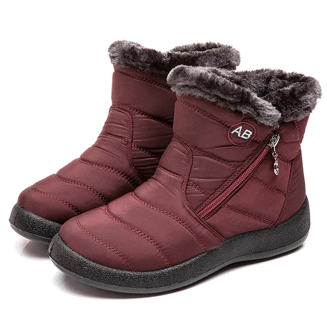 Fur Lined Snow Boots Women Outdoor Orthopedic Shoes