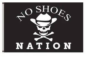 Fyon No Shoes Nation Flag Banner Black