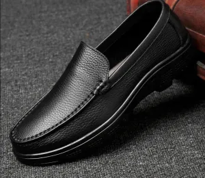 Genuine Leather Handmade Breathable Comfortable Work Men's Casual Shoes Outdoor Loafers Slip on Men Shoes Size 37-47