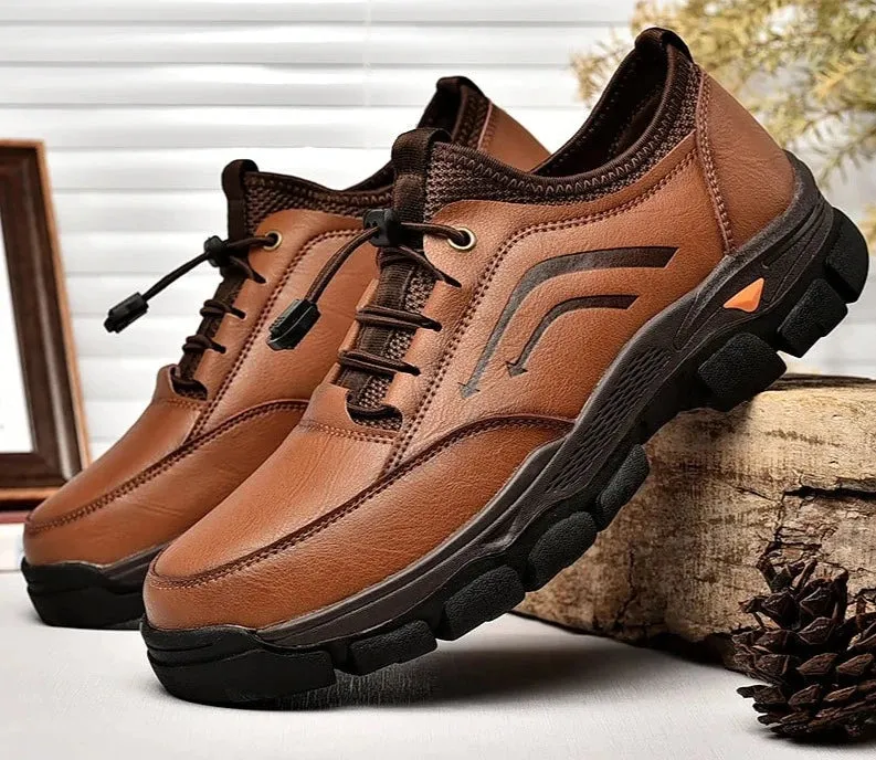 Genuine Leather Men Casual Shoes Luxury Men Oxfords Shoes British Style Outdoor High Quality Men Leisure Shoes Plus Size