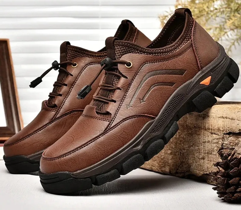 Genuine Leather Men Casual Shoes Luxury Men Oxfords Shoes British Style Outdoor High Quality Men Leisure Shoes Plus Size