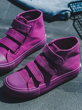 Girls Be Bright As a Rainbow High Top Sneakers By Liv and Mia