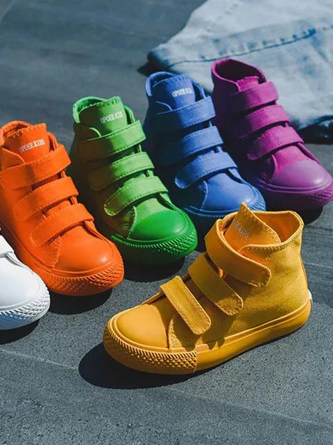 Girls Be Bright As a Rainbow High Top Sneakers By Liv and Mia