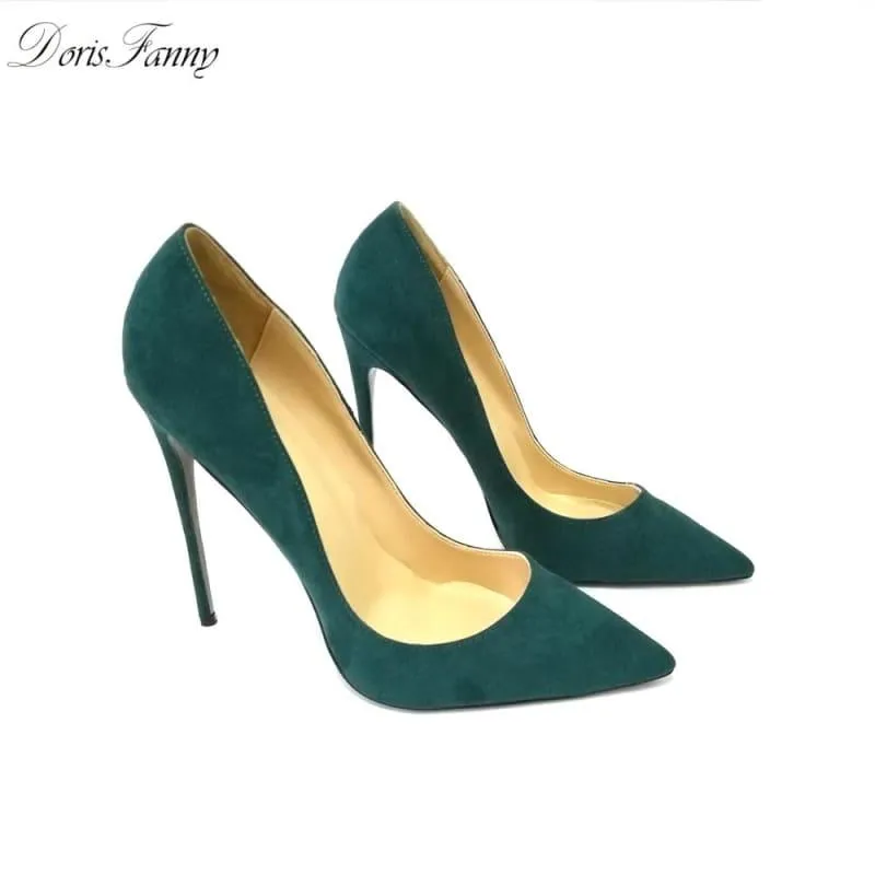 Green  High Heels Stiletto Heel Pumps