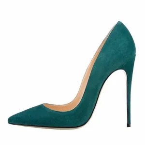 Green  High Heels Stiletto Heel Pumps