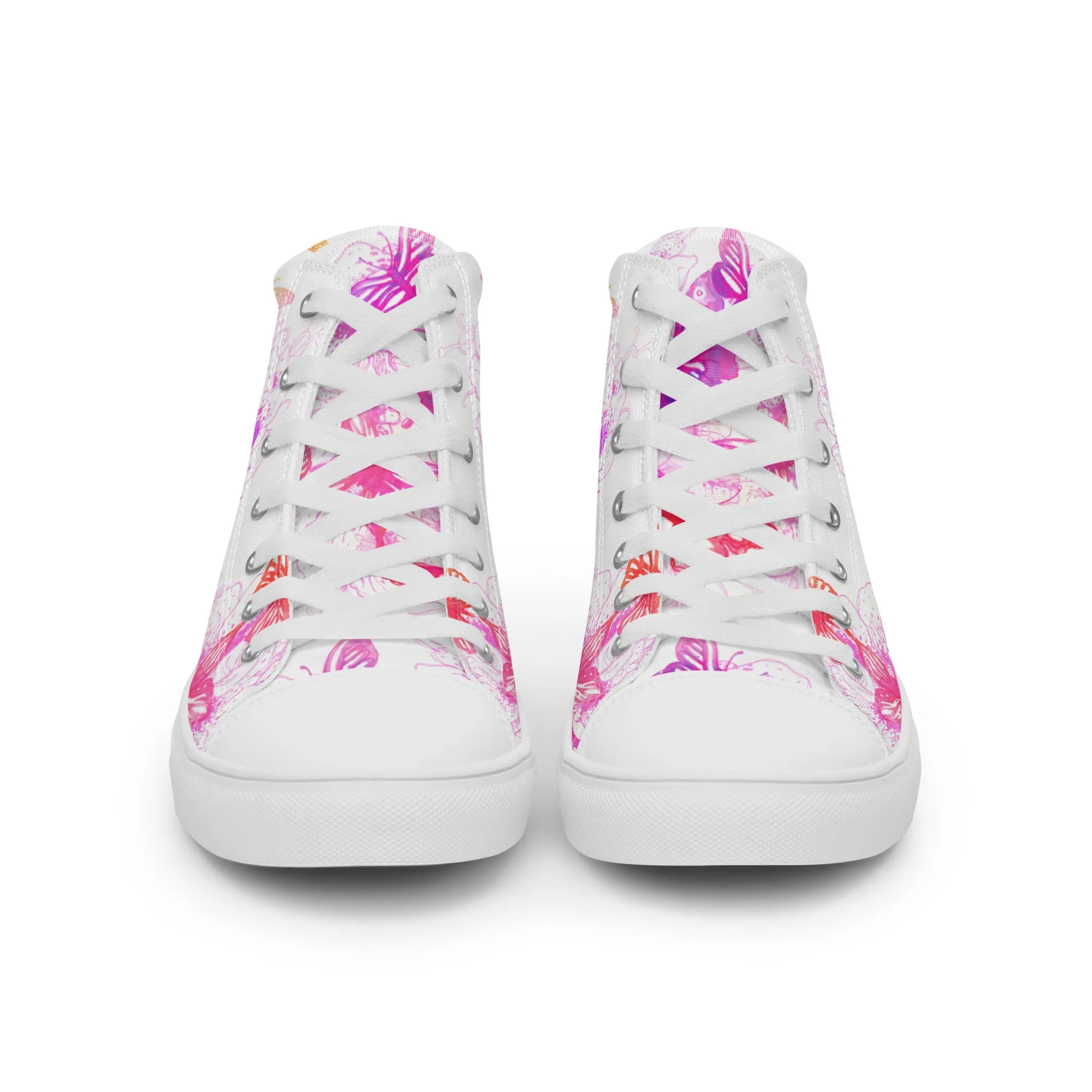 High top canvas shoes