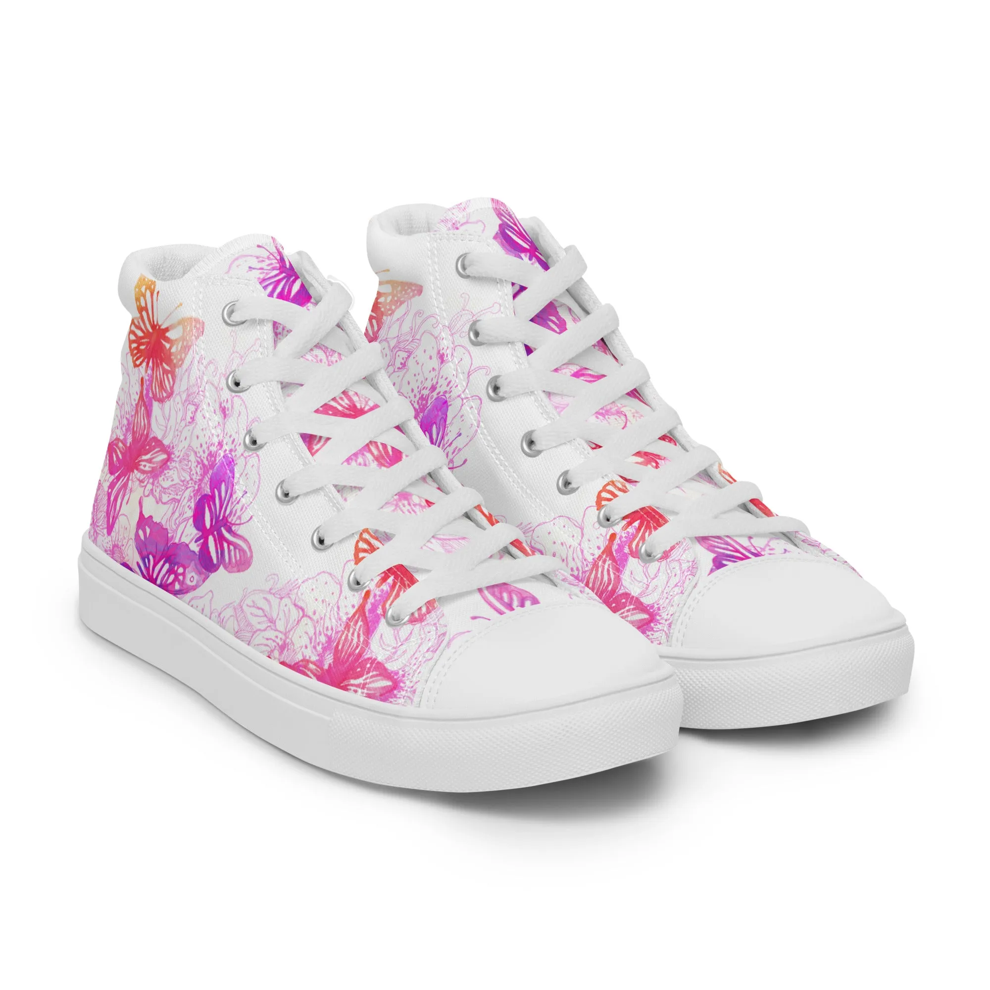 High top canvas shoes