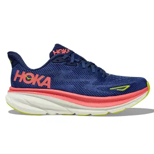 Hoka Clifton 9 Womens | Evening Sky / Coral