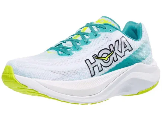 Hoka | Mach X | Men's | White/Blue Glass