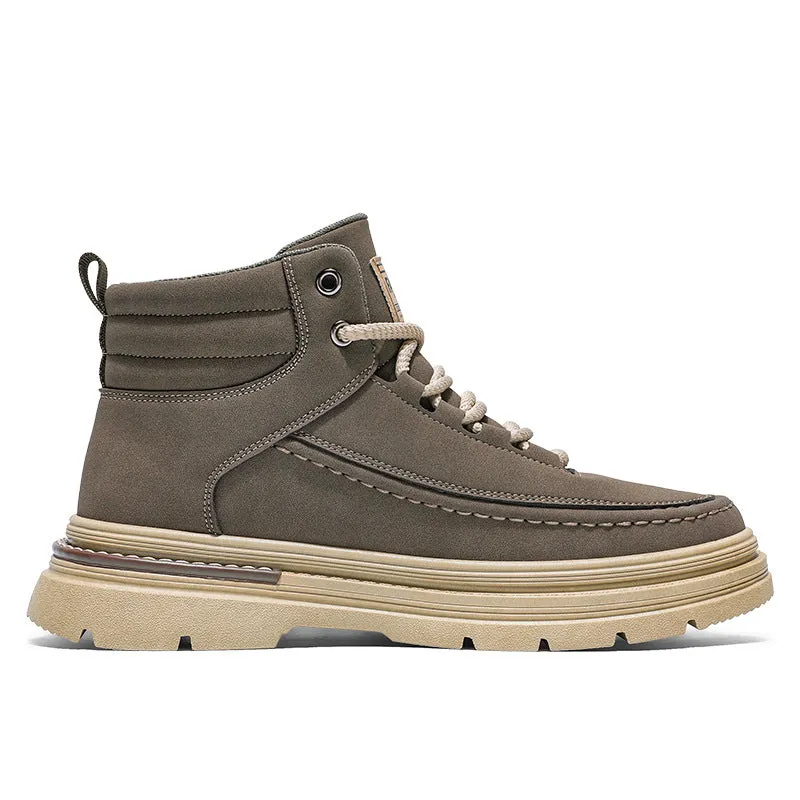 INSTOCK - British style outdoor casual leather boots