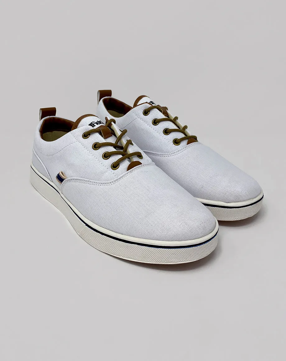 KAISER MEN’S CANVAS SNEAKERS | WHITE