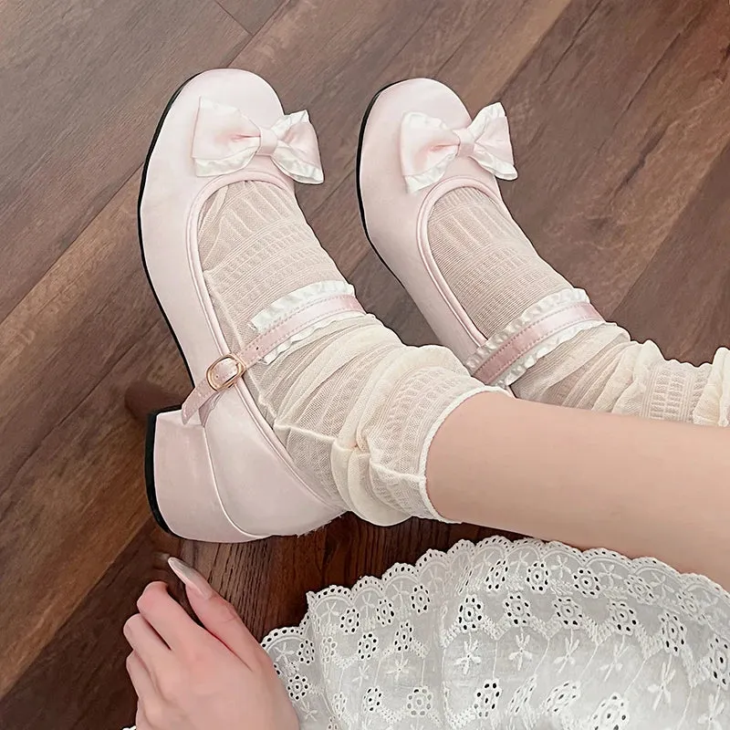 KIylethomasw New Spring Autumn Mary Jane Shoes Fashion Shallow Round Toe Mid Heel Shoes Ladies Elegant Outdoor Single Pumps Shoes