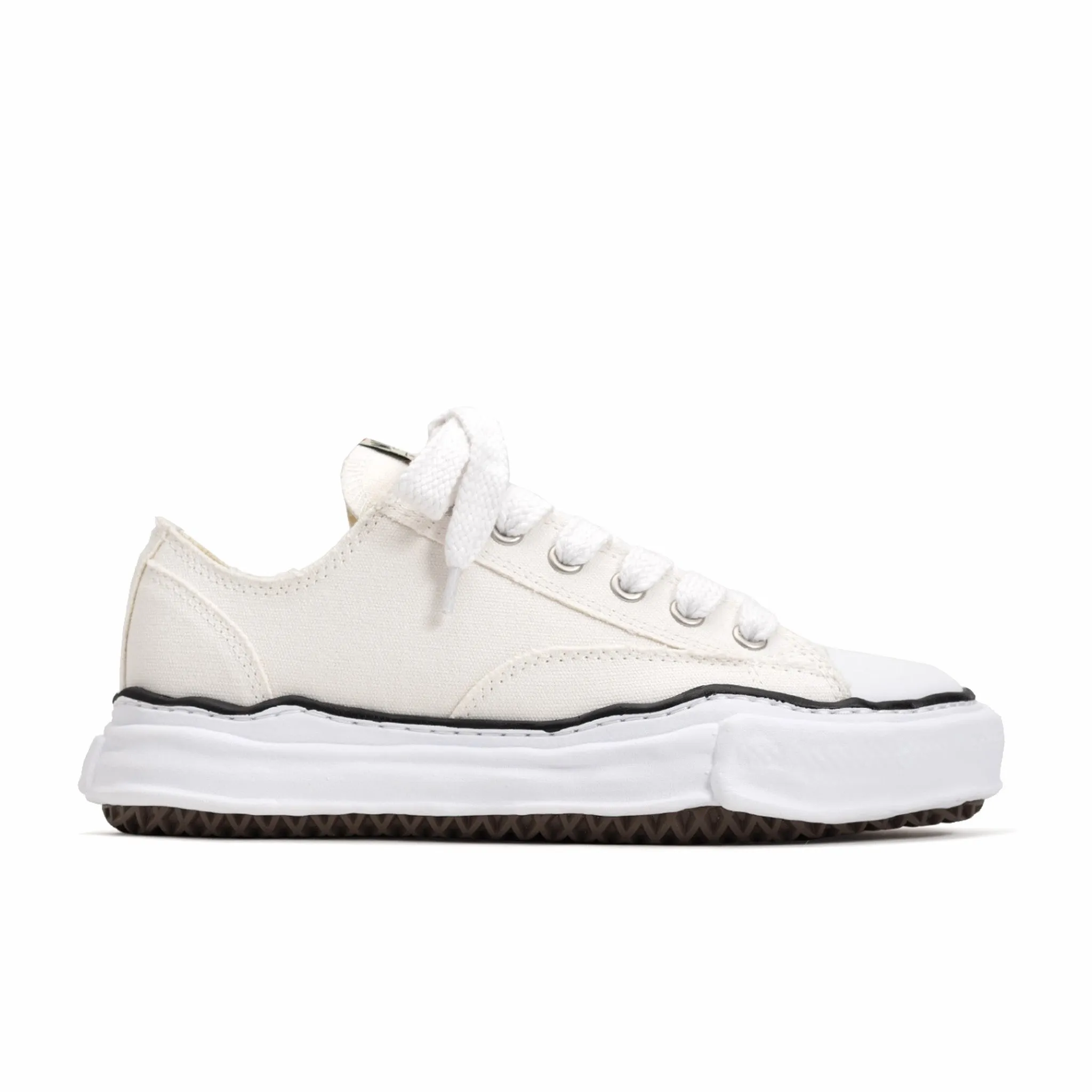 Maison MIHARA YASUHIRO "Peterson" OG Sole Canvas Low-Top Sneaker (White)