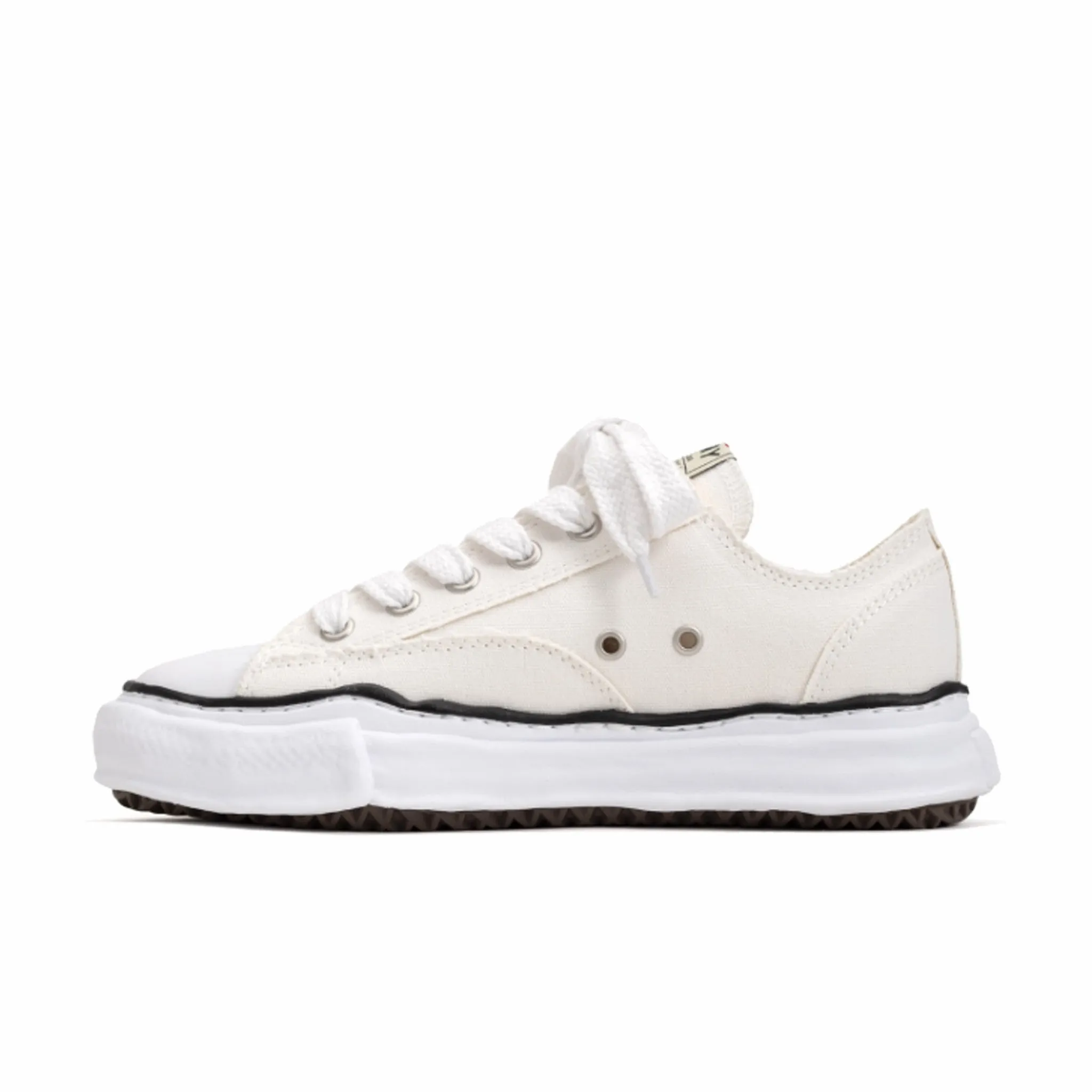 Maison MIHARA YASUHIRO "Peterson" OG Sole Canvas Low-Top Sneaker (White)