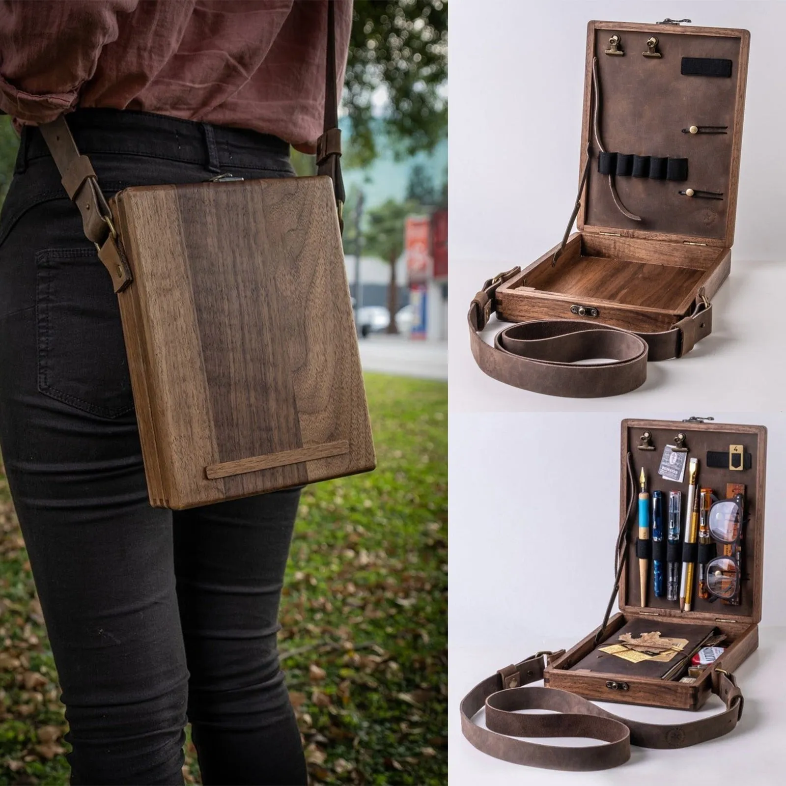 Messenger Wood Box