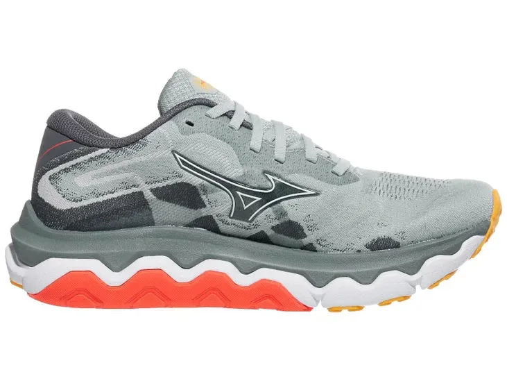 Mizuno | Wave Horizon 7 | Women's | Grey Mist/White