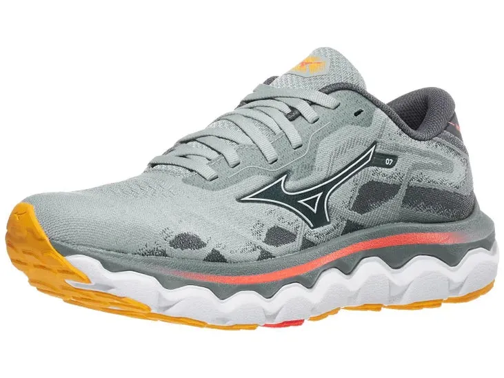 Mizuno | Wave Horizon 7 | Women's | Grey Mist/White