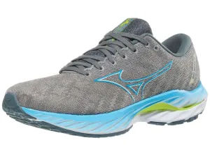 Mizuno | Wave Inspire 19 | Men's | Ghost Grey/Jet Blue